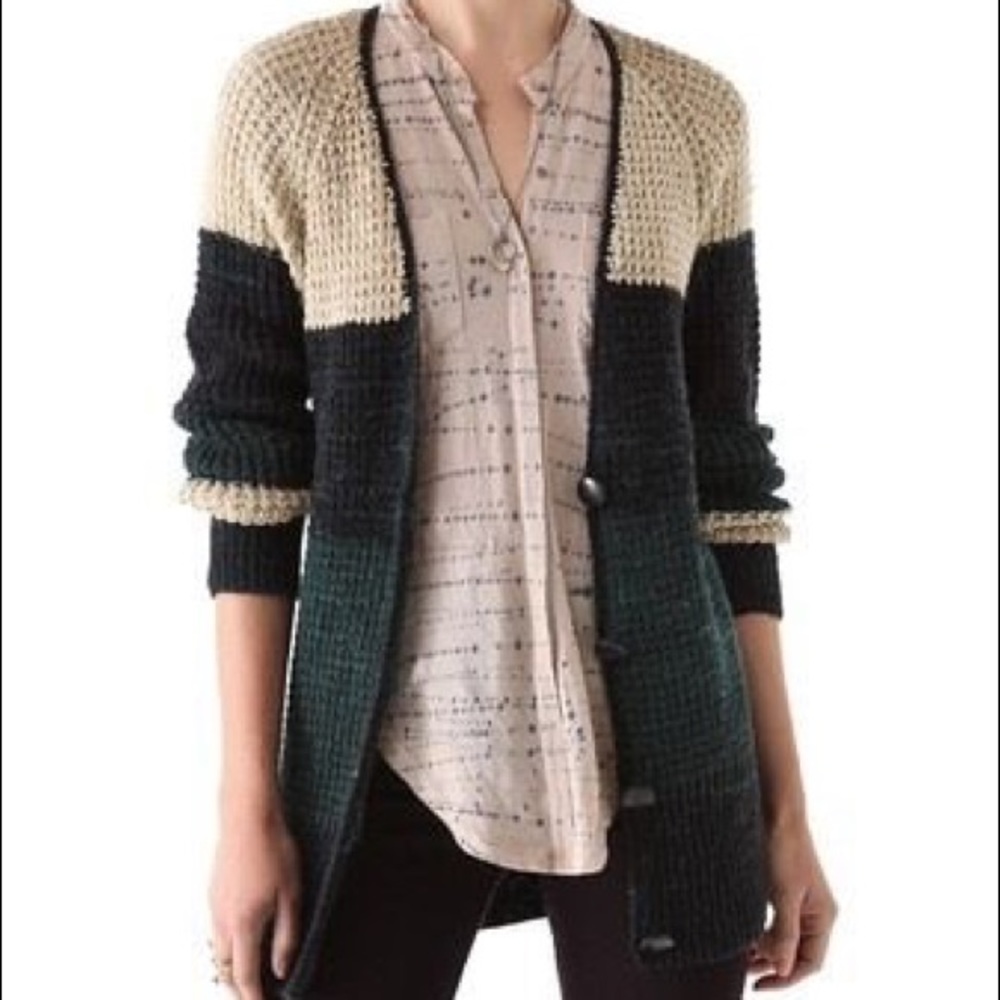 Free people Lake Tahoe colorbocked cardigan